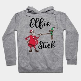 Funny Elf Pun Selfie Stick Santa Claus Christmas Meme Gift Hoodie